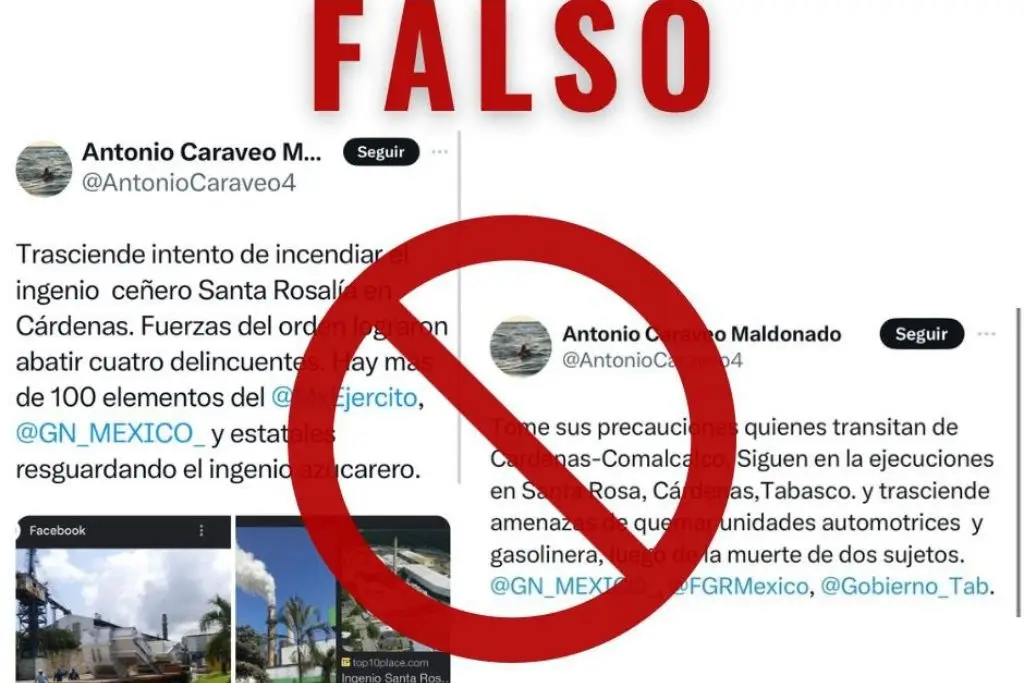 Gobierno de Tabasco exhorta a la población a hacer caso omiso de noticias falsas 