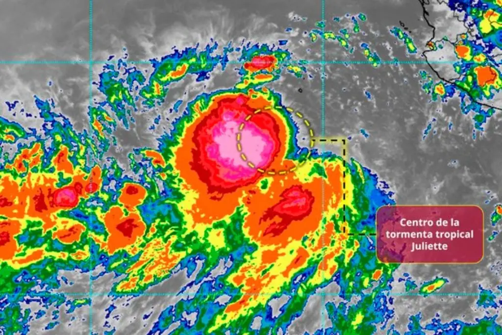 Se forma la tormenta tropical ‘Juliette’ en costas del Pacífico mexicano