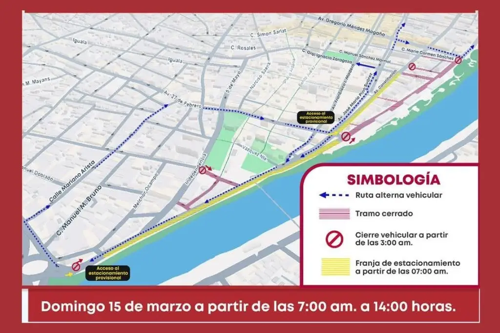 Tertulias del Grijalva ofrecerán estacionamiento provisional en Malecón Carlos A. Madrazo 