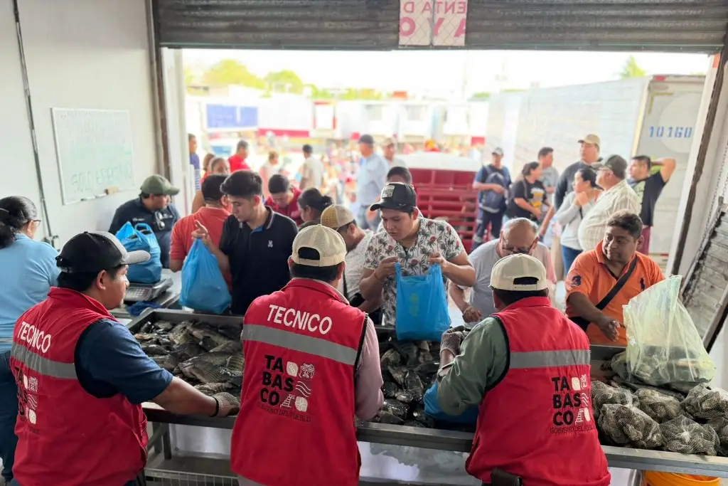 Más de mil toneladas de mojarras comercializa “Pescando Vida” en Tabasco