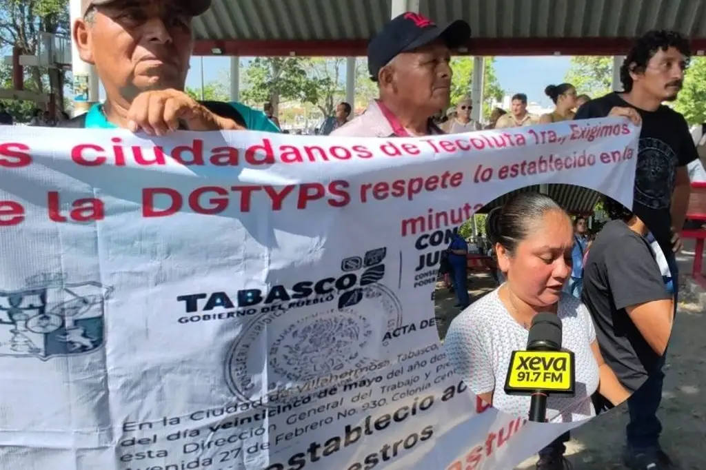Exigen desempleados respeto a acuerdos laborales en proyectos petroleros de Nacajuca