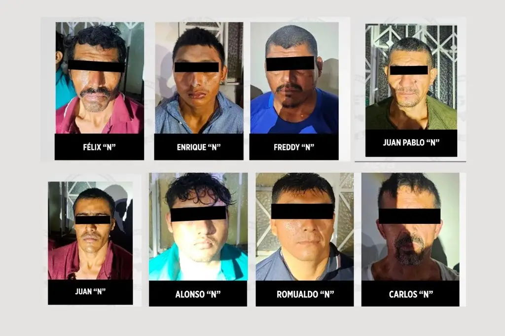 Vinculan a proceso a 8 presuntos implicados en ataque contra agentes ministeriales en Jonuta 