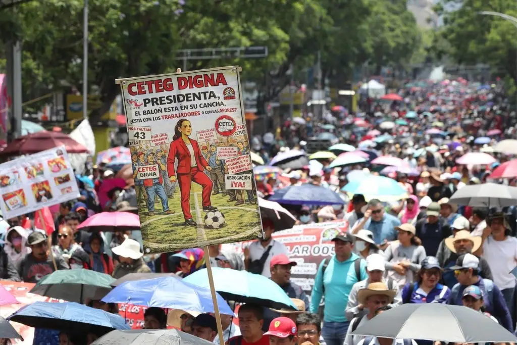 Sheinbaum alista consulta en agosto tras repliegue de protestas de la CNTE