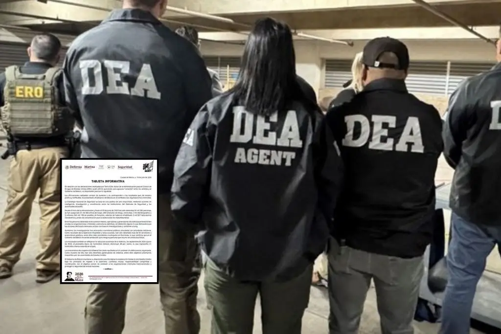 Gabinete de Seguridad rechaza acusaciones de la DEA sobre presuntos vínculos entre cárteles y el gobierno mexicano