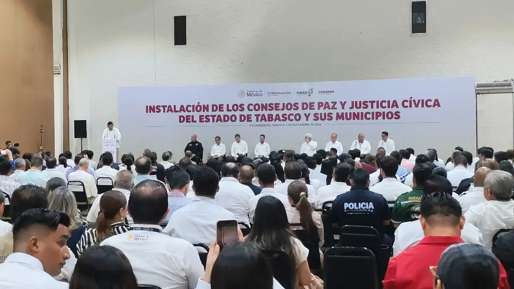Instalan en Tabasco Consejos de Paz y Justicia Cívica