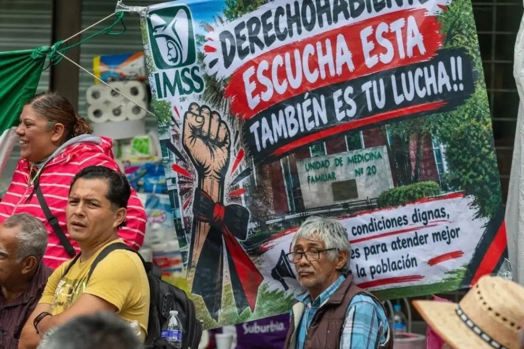 Alista personal del IMSS marcha nacional el 14 de octubre, junto con trabajadores del Pemex, ISSSTE y CNTE