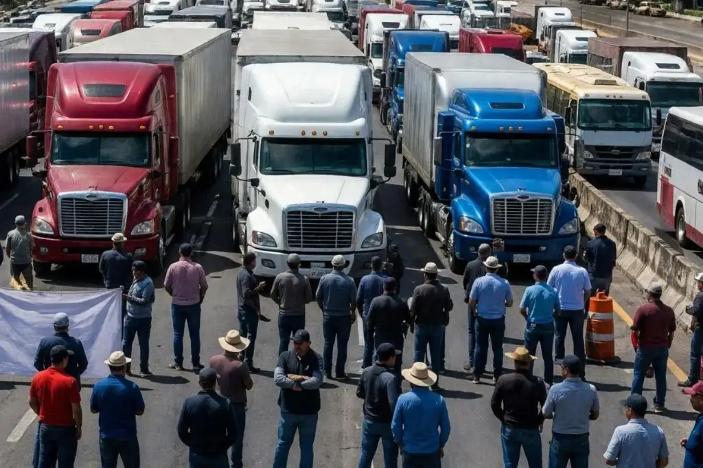 Piden tomar precauciones por marcha de transportistas en la Villahermosa-Cárdenas