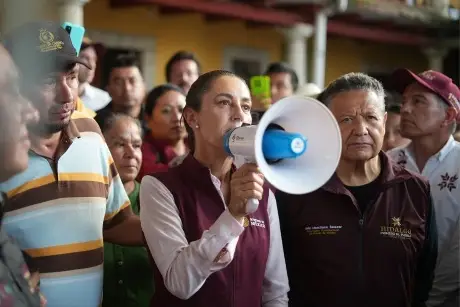 Sheinbaum pide a damnificados de Hidalgo pensar bien su voto tras quejas contra alcalde