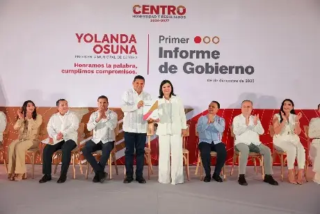 Alcaldesa de Centro Yolanda Osuna presenta su Primer Informe de Gobierno 