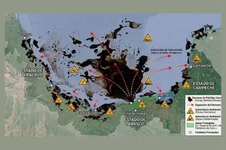 Greenpeace exige acción efectiva contra derrame de crudo en el Golfo de México 